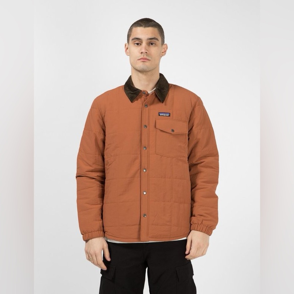 Patagonia Isthmus Wind Resistant Water Repellent Quilted Shirt Jacket Size S